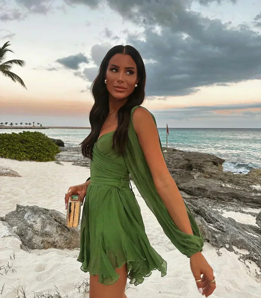 Brigitte™ | Robe légère à manches en voile