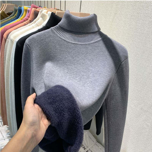 Delphine™ | Pull Luxe Col Roulé Doublé en Fleece