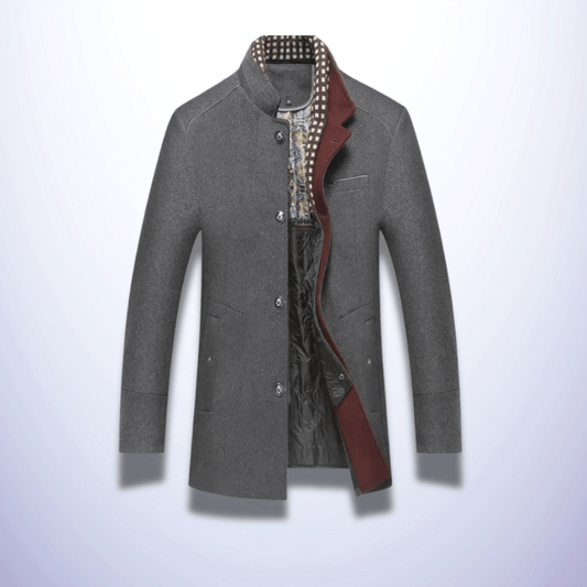 Exeter | Manteau d'hiver avec col en écharpe épais