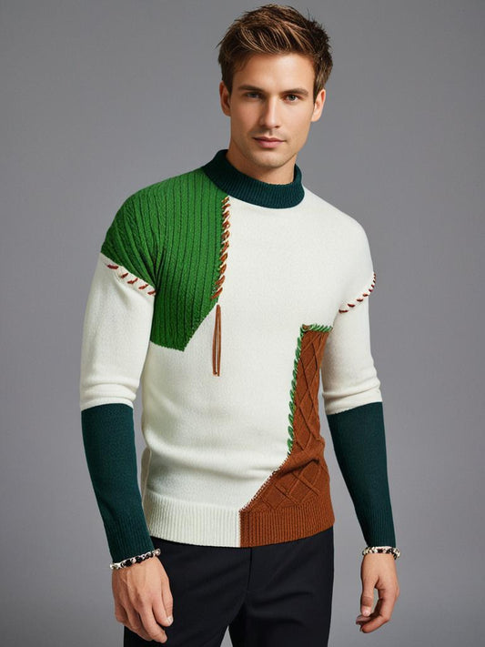 Ian - Pull Chic à Motifs